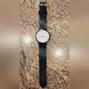 Rosefield black and silver watch